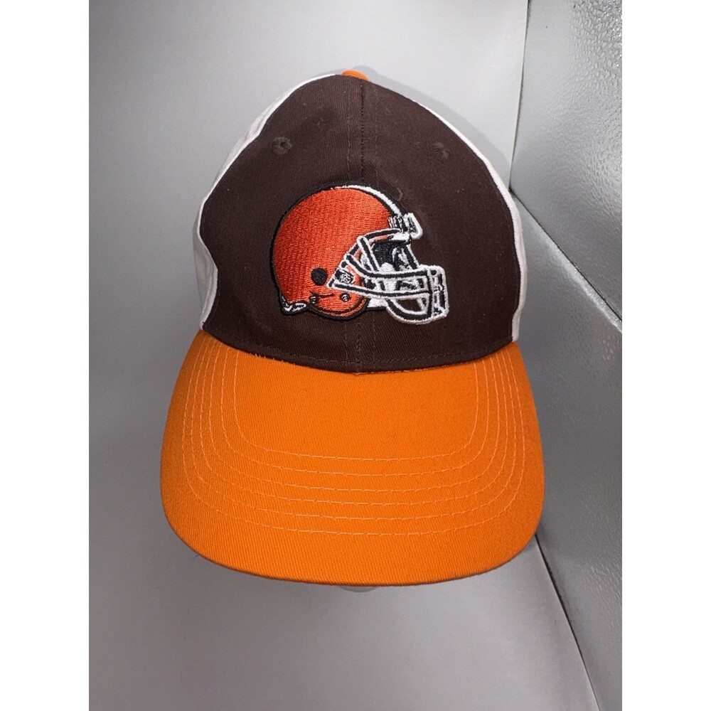 CLEVELAND BROWNS HAT CAP ADJUSTABLE STRAP YOUTH ONE SIZE FITS NFL TEAM APPAREL